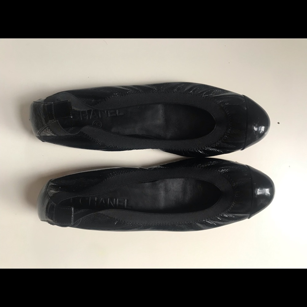 CHANEL Black on Black Slides lightly worn